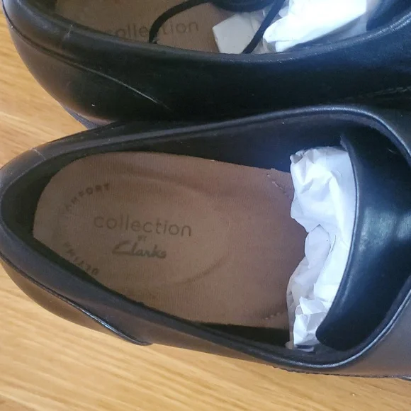 Clarks Sharon Noel lace up Oxford size 8.5. Black leather - Picture 4 of 7